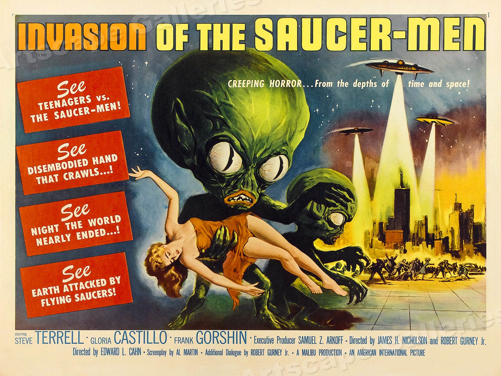Invasion of the SaucerMen 1931 Vintage SciFi Flying Saucer Movie