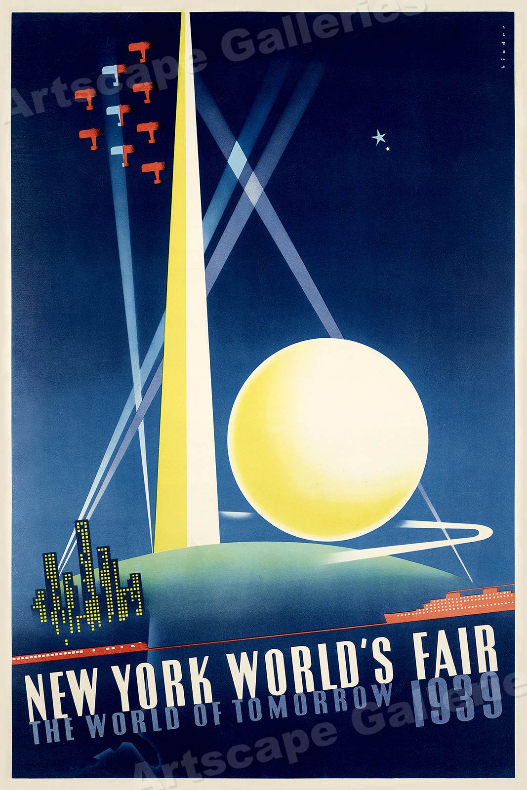 1930s New York World's Fair Vintage NYC Travel Poster 20x30 eBay