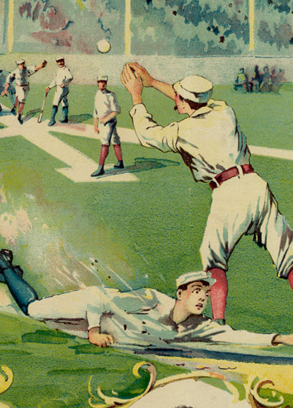 1890s Baseball Heroes Vintage Style Sports Poster 17x24 | eBay