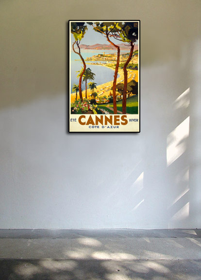 Cannes Vintage Style 1930s French Travel Poster - 24x38 | eBay