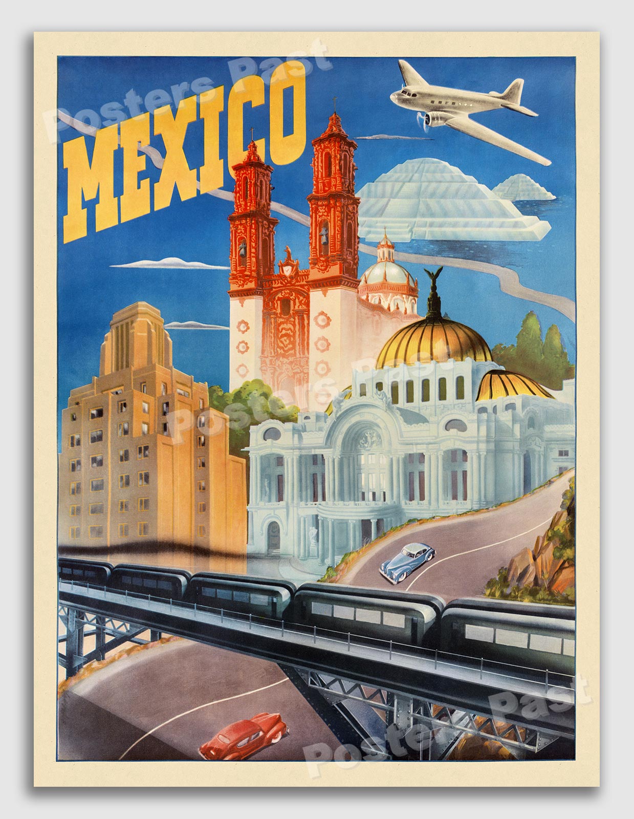 1930s Mexico - Vintage Mexican Travel Poster Art Print - 18x24 | eBay