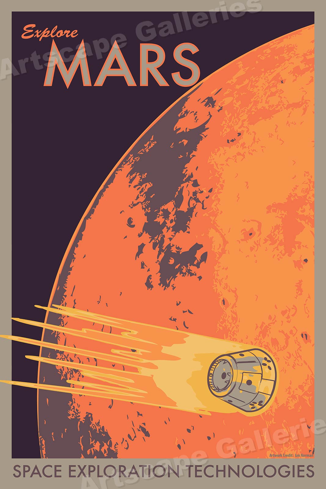 mars travel posters