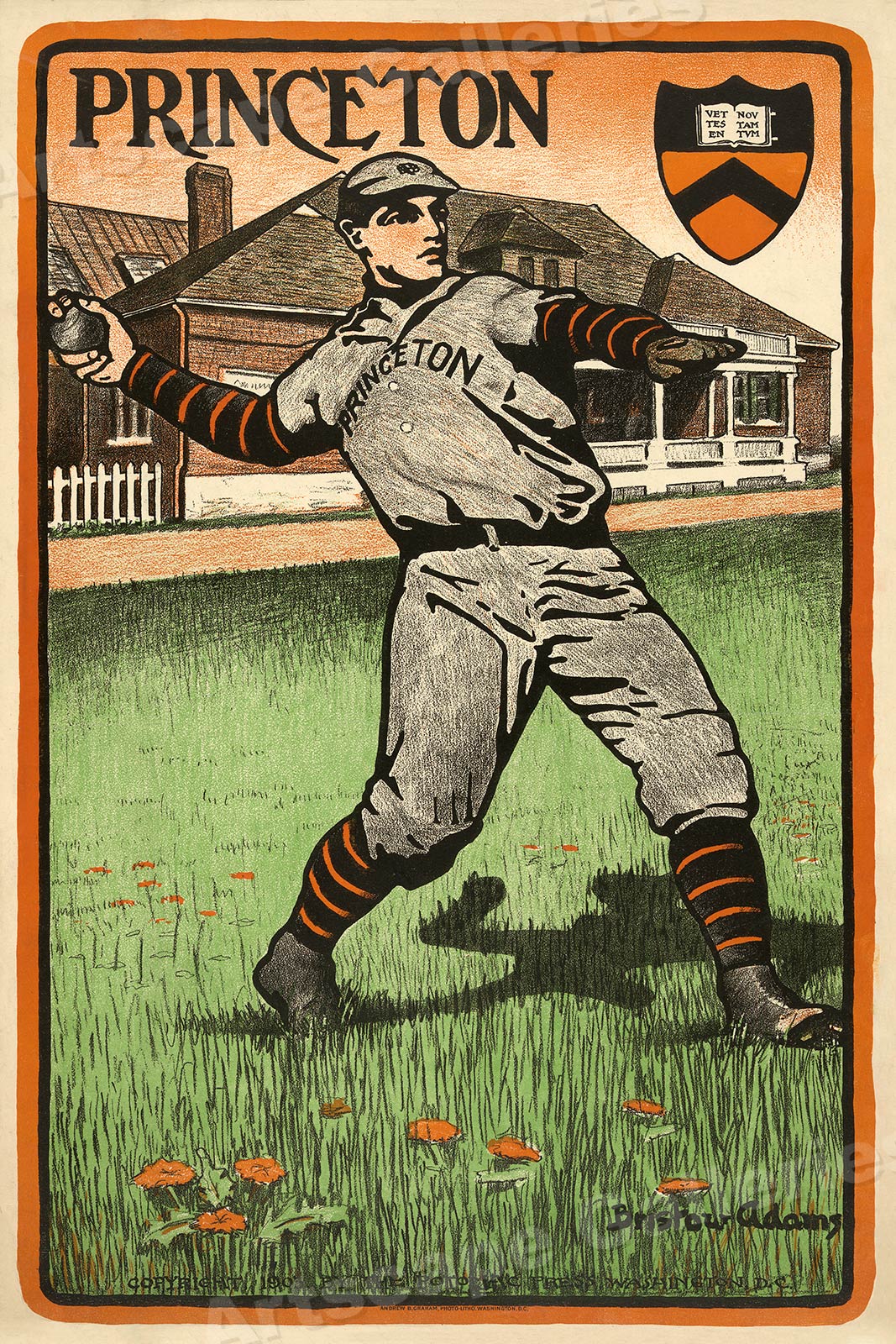 Princeton University 1903 Classic College Baseball Poster 20x30