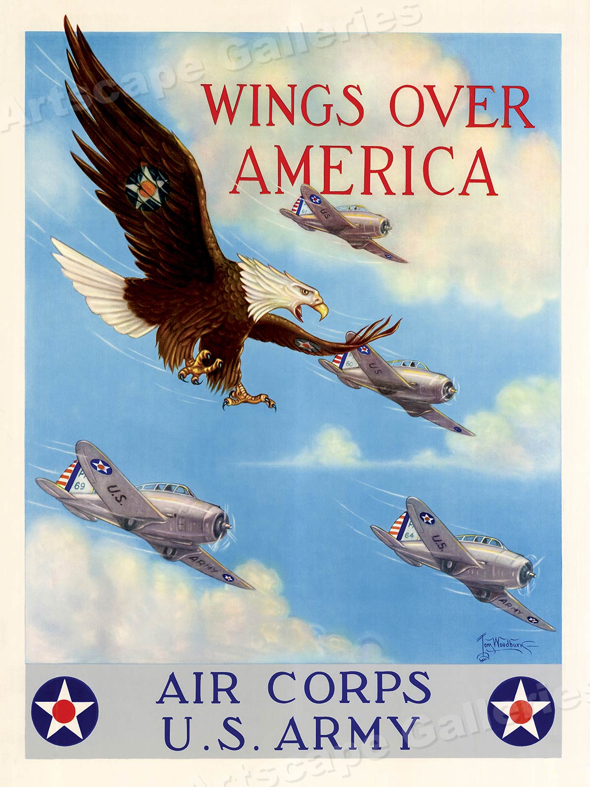 United States Collectibles 18x24 You Give Him Wings 1943 Army Air Force ...