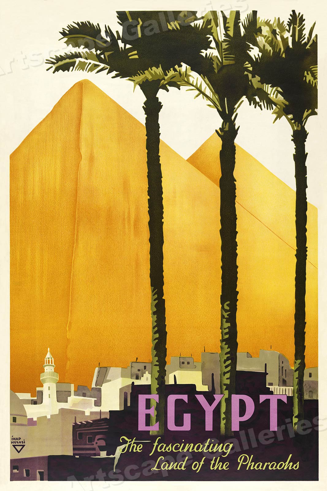 travel poster egypt