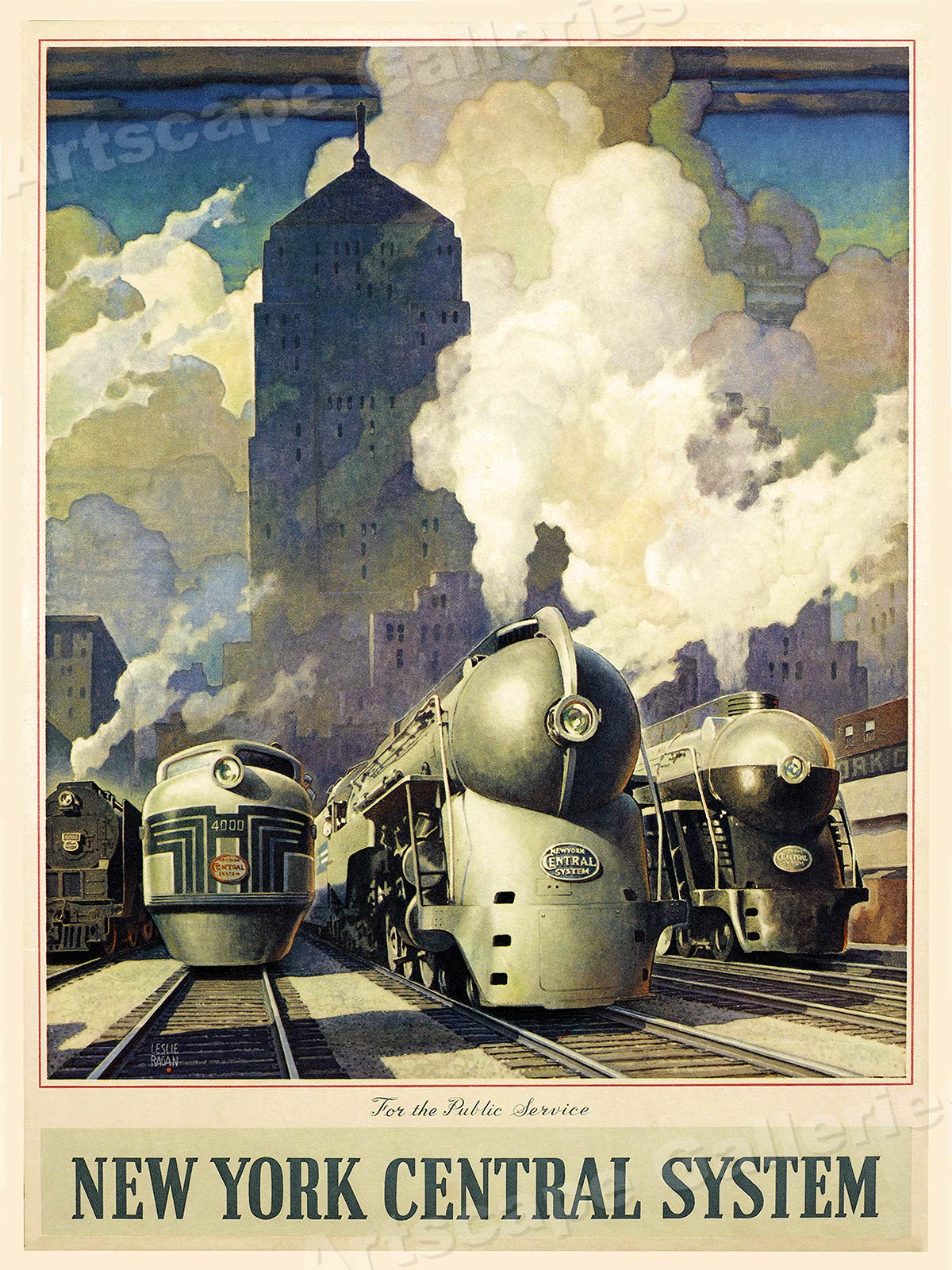 railway travel poster