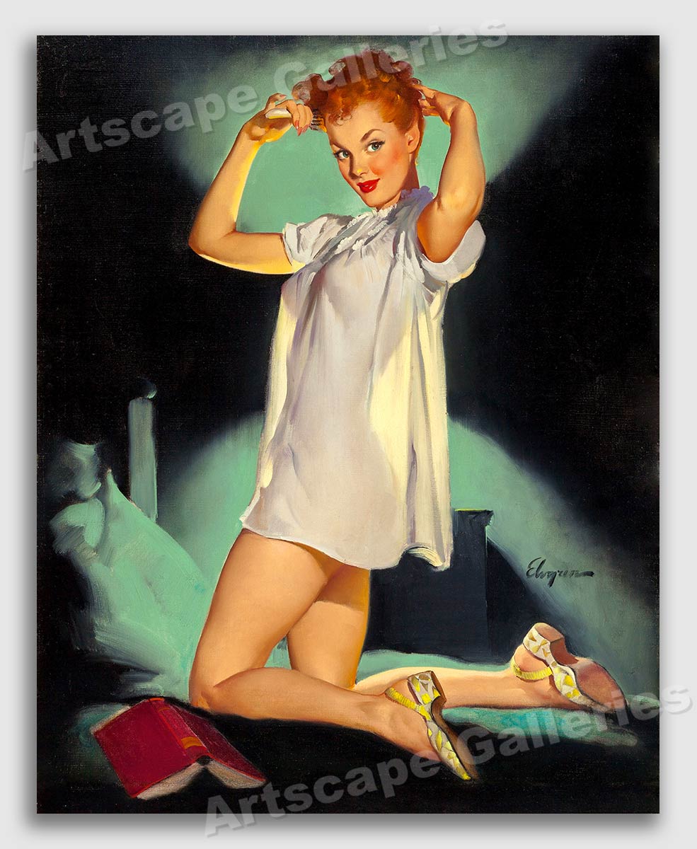 American Diner vintage poster with retro car and pin-up girl