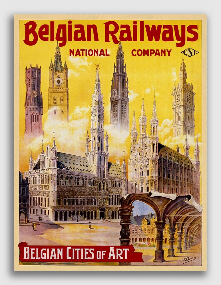 24x32 1930s East Coast by Railway Vintage Style UK Railroad Poster